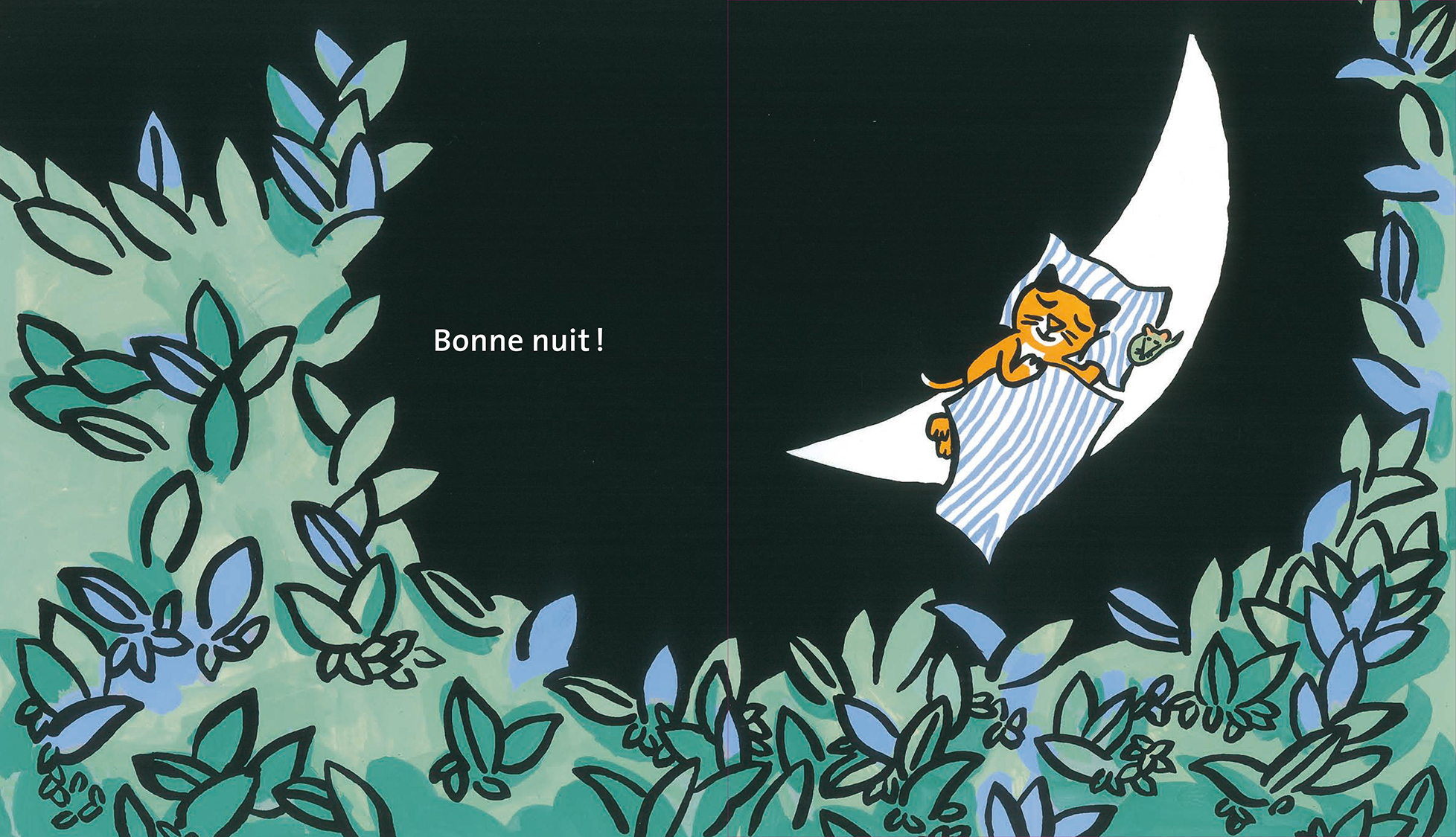 Le rêve de griffachat Magali Bardos Pastel L'école des loisirs album cartonné 0-3 ans chat nuit silhouette transformation lune souris château dodo sur la lune